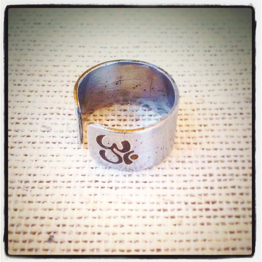 Personalized Om Ring, Buddha Ring, Initial Ring, Personalized Ring